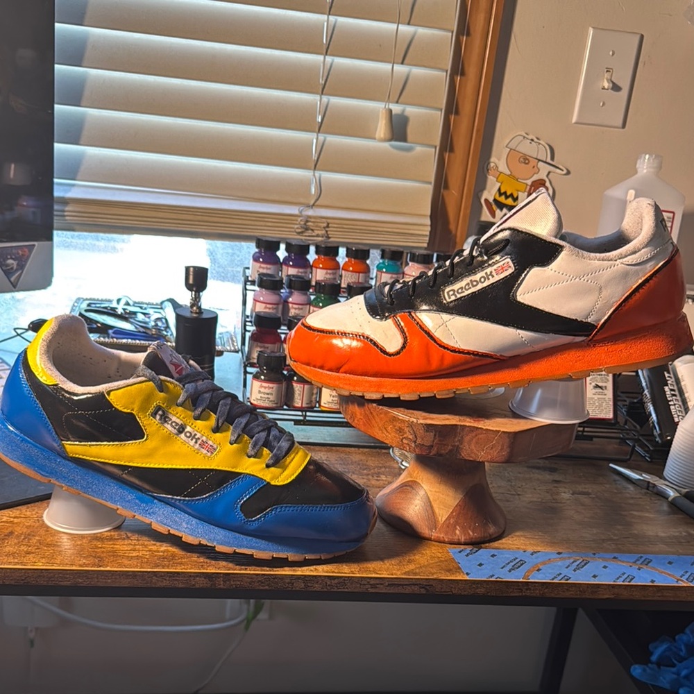 Reebok Athletic Shoes - Black, Yellow, Blue, Orange, White